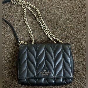 ♠️ Kate Spade Briar Lane Quilted Emelyn Chain Shoulder Bag Crossbody (Black) ♠️